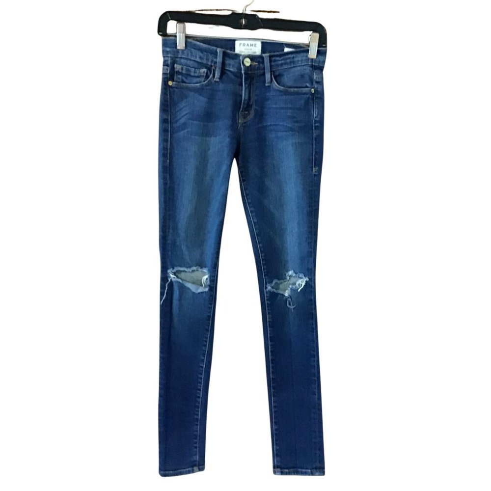 FRAME Denim Jeans Size 26x31 Le Skinny de Jeanne